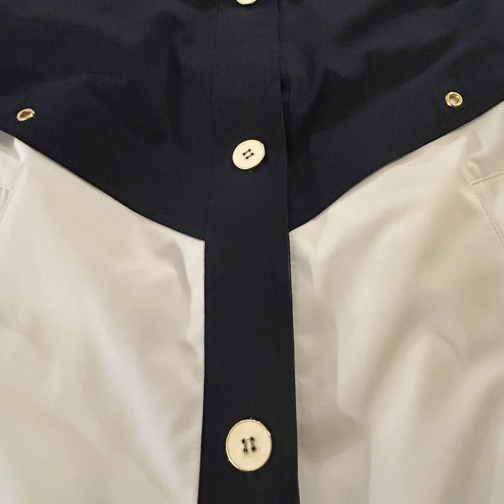 Fleet Street Women's XL Button Up Hooded Water‎ Resistant Jacket $90 New